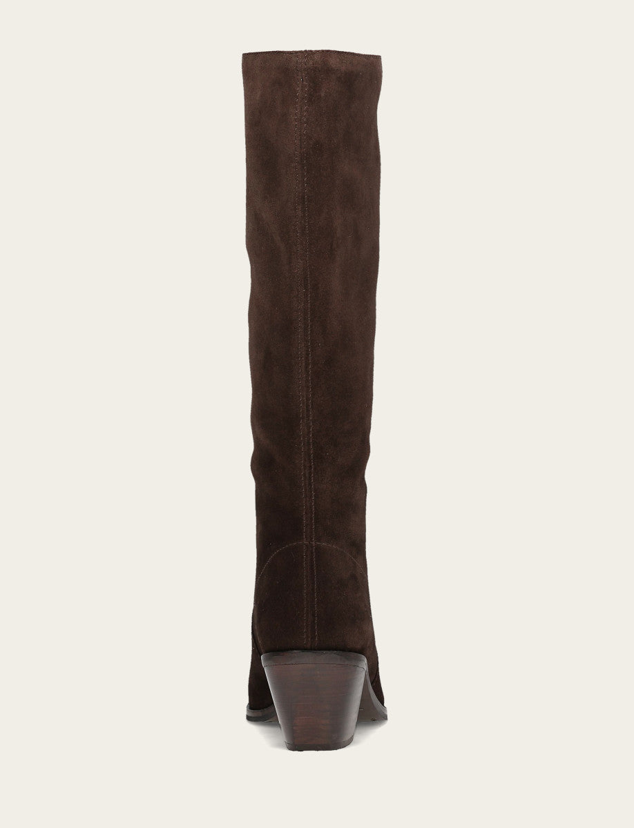 Frye Quality - Women's Dark Brown Sara Slouchy Boot