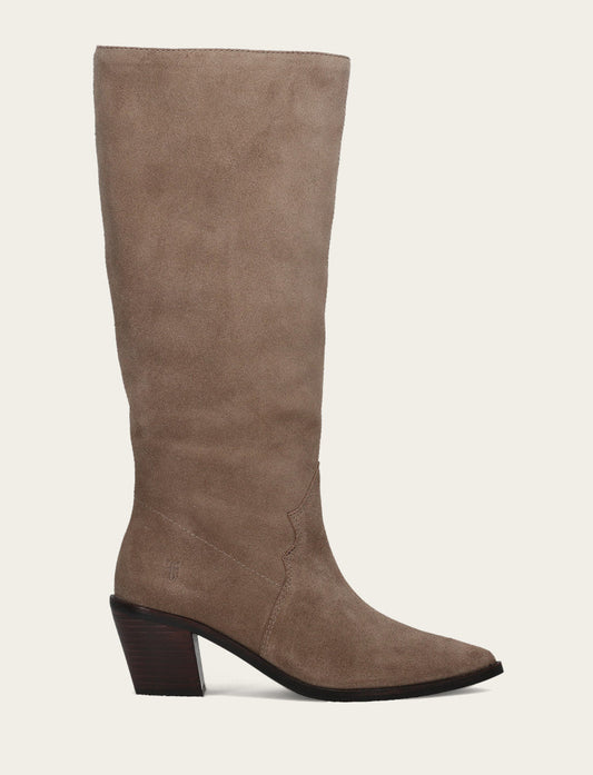 Frye Featured - Women's Dark Taupe Sara Slouchy Boot