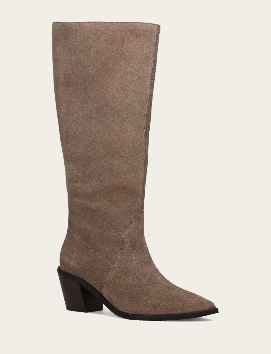 Frye Featured - Women's Dark Taupe Sara Slouchy Boot