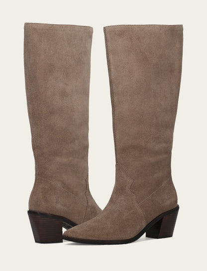 Frye Featured - Women's Dark Taupe Sara Slouchy Boot
