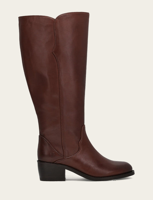 Frye Deals - Women's Saddle Carson 2 Piping Tall Wide Calf Boot