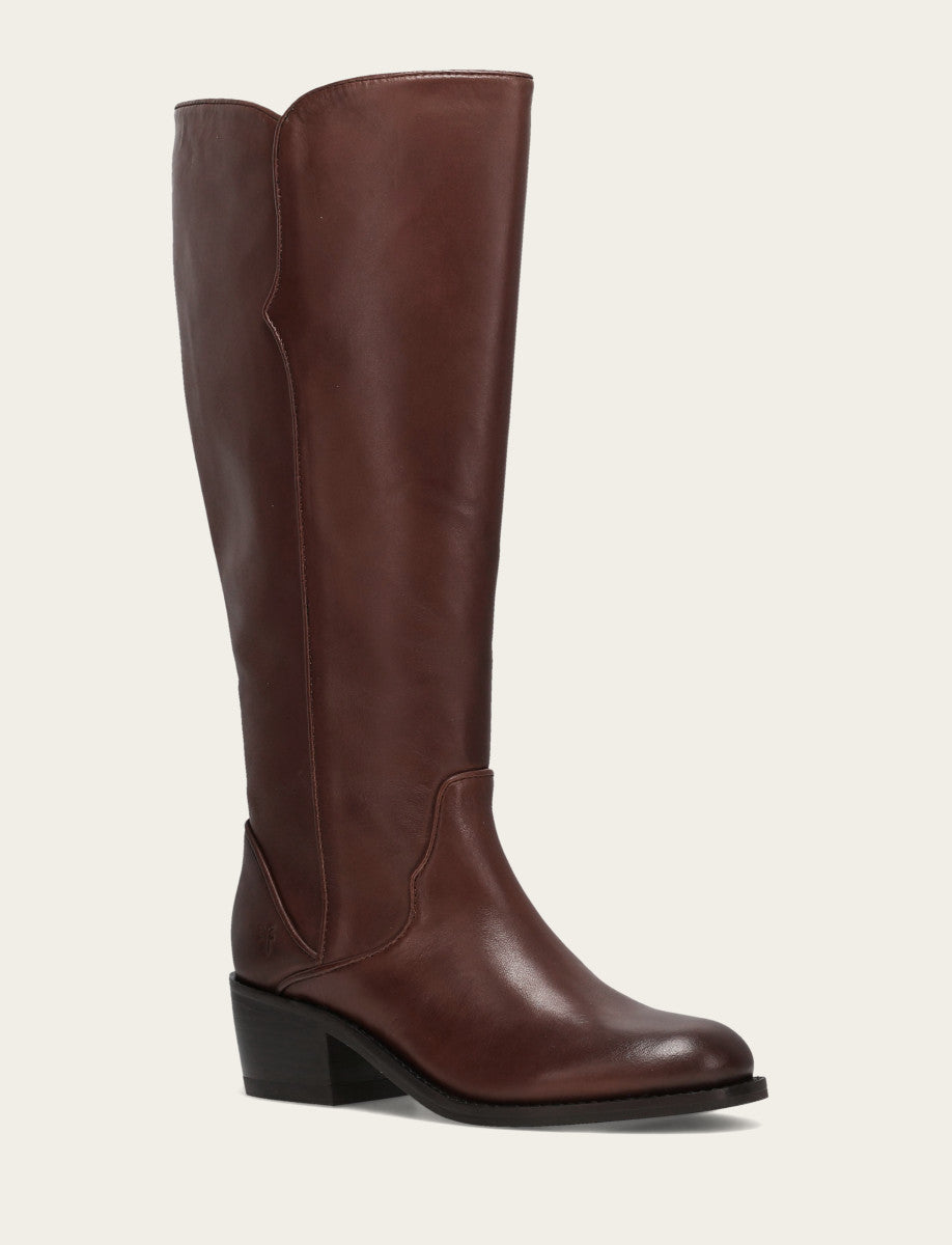 Frye Deals - Women's Saddle Carson 2 Piping Tall Wide Calf Boot