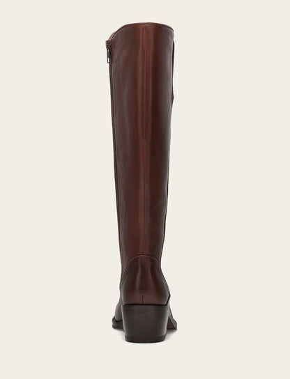 Frye Deals - Women's Saddle Carson 2 Piping Tall Wide Calf Boot