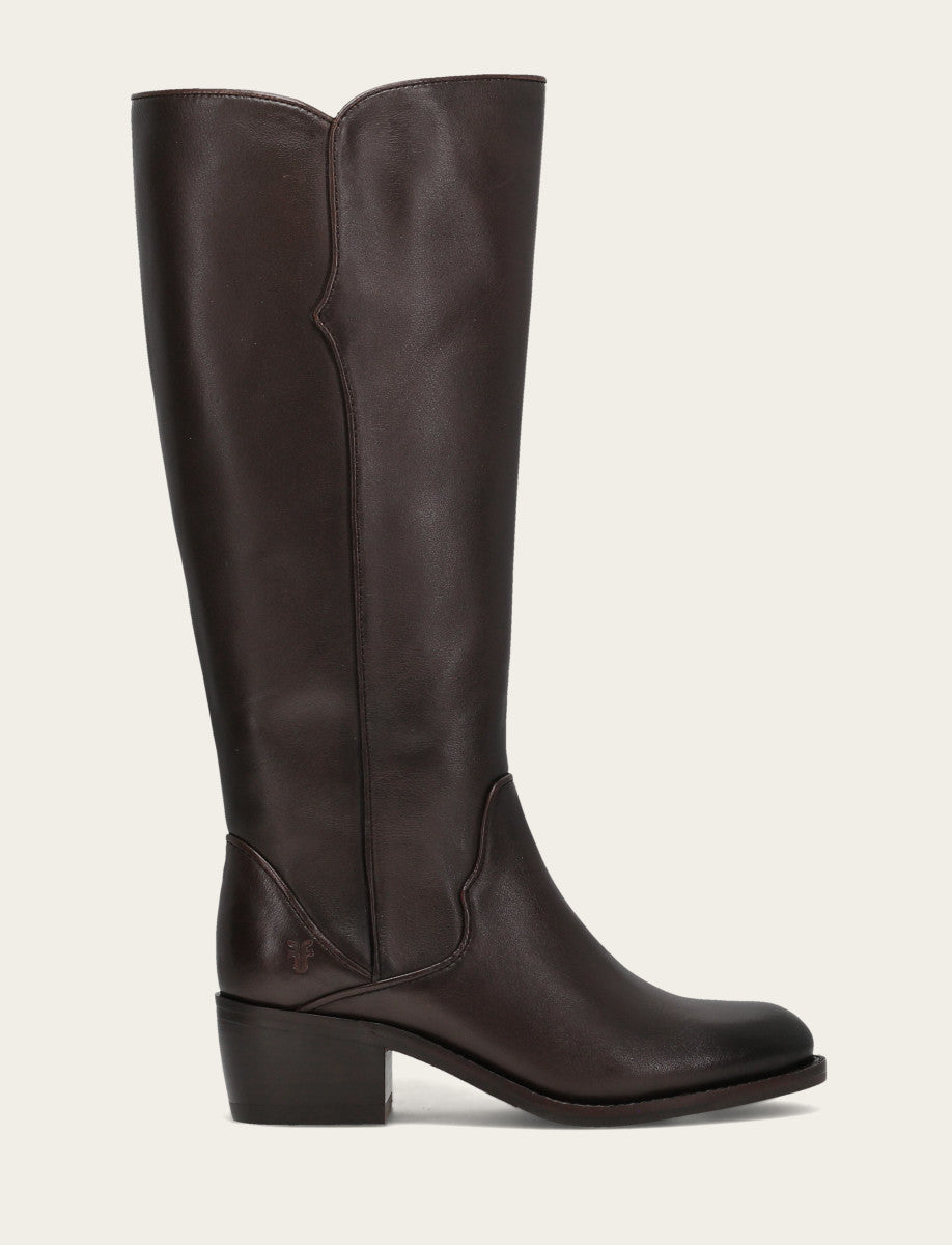 Frye Essential - Women's Dark Brown Carson 2 Piping Tall Boot