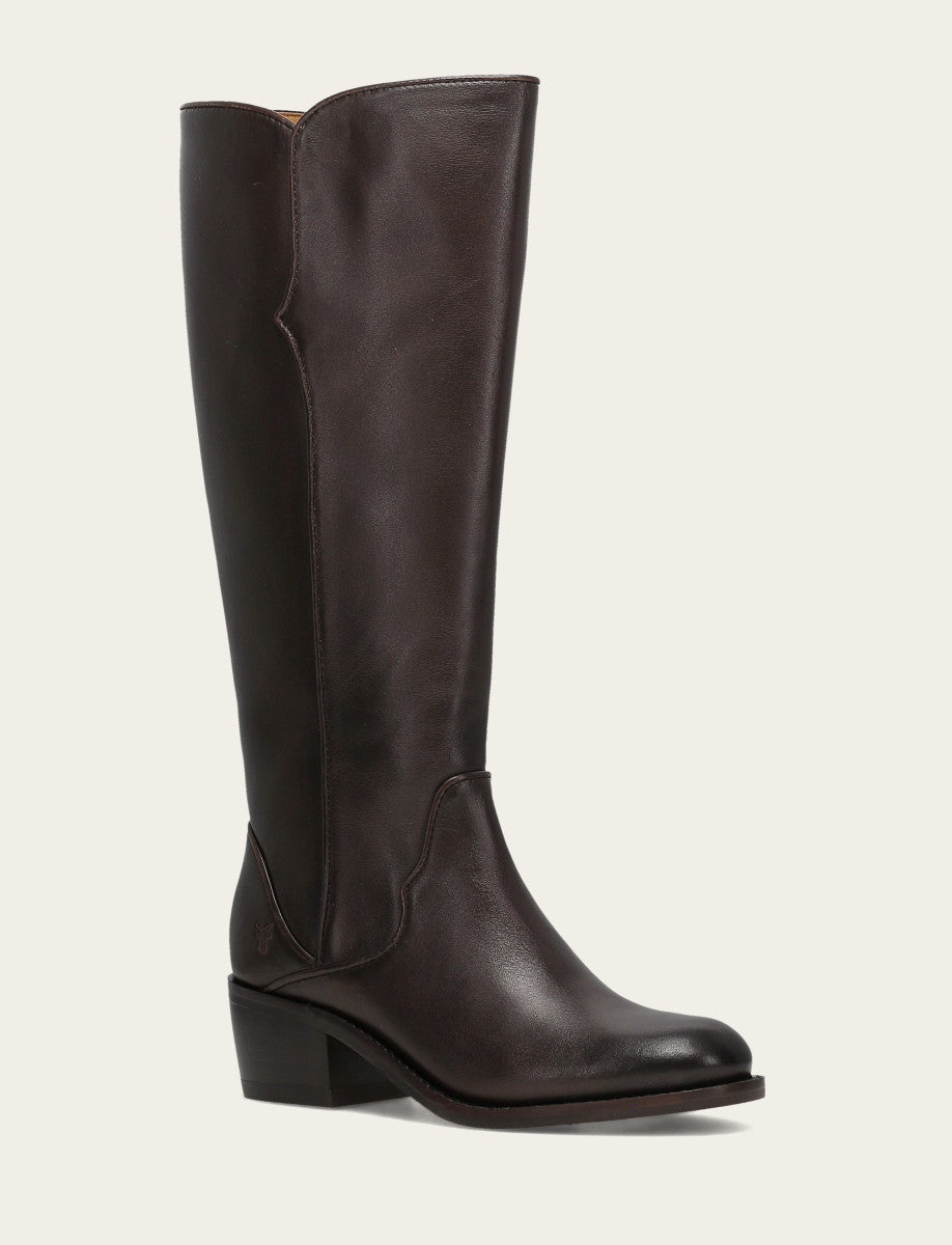 Frye Essential - Women's Dark Brown Carson 2 Piping Tall Boot