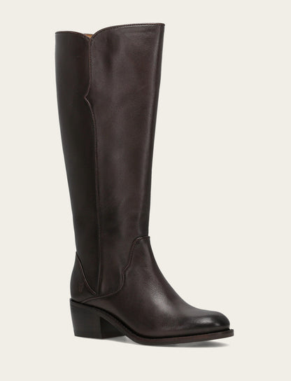 Frye Essential - Women's Dark Brown Carson 2 Piping Tall Boot