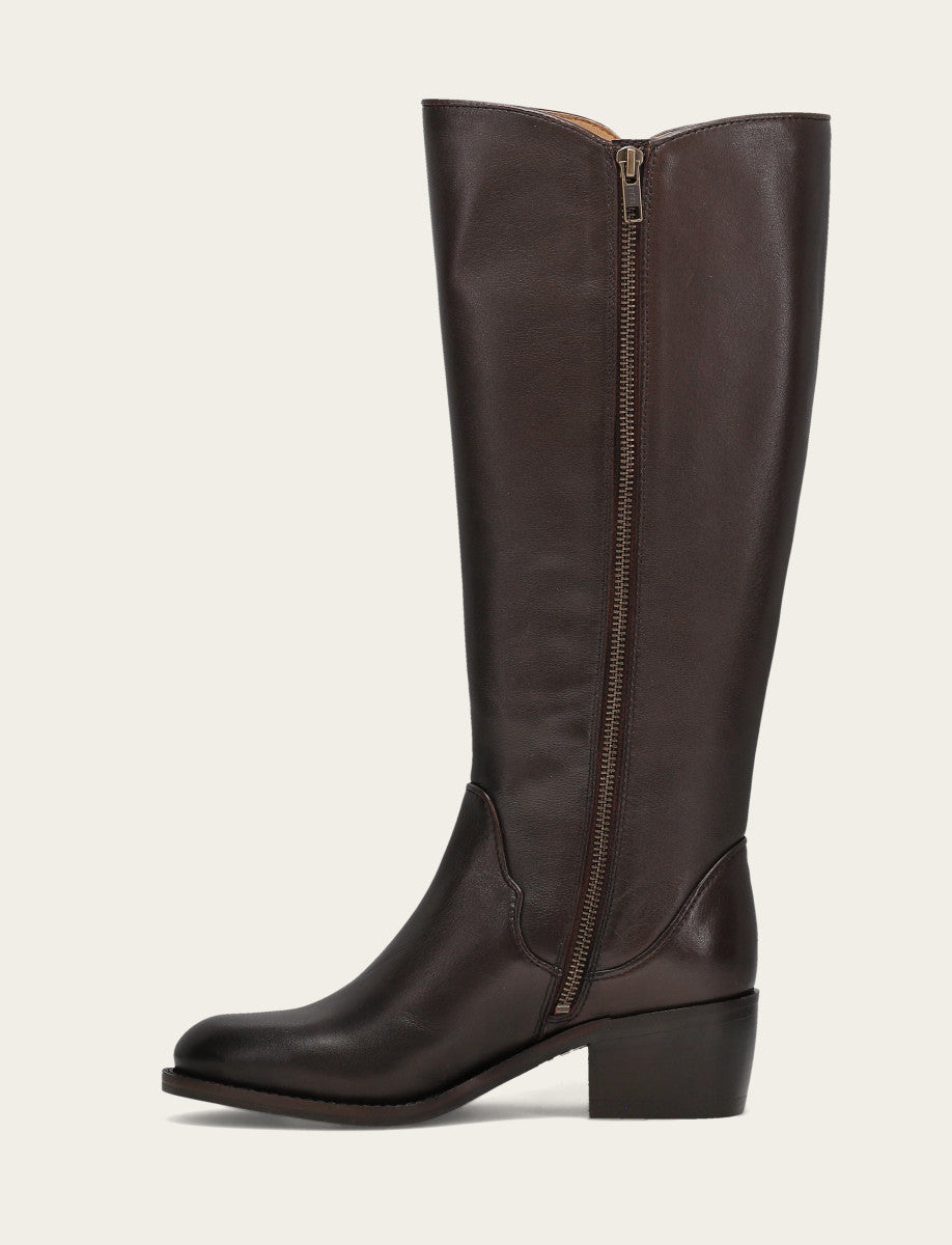 Frye Essential - Women's Dark Brown Carson 2 Piping Tall Boot