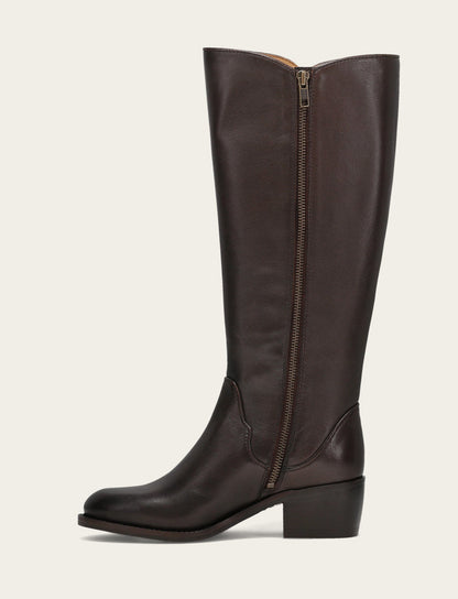 Frye Essential - Women's Dark Brown Carson 2 Piping Tall Boot