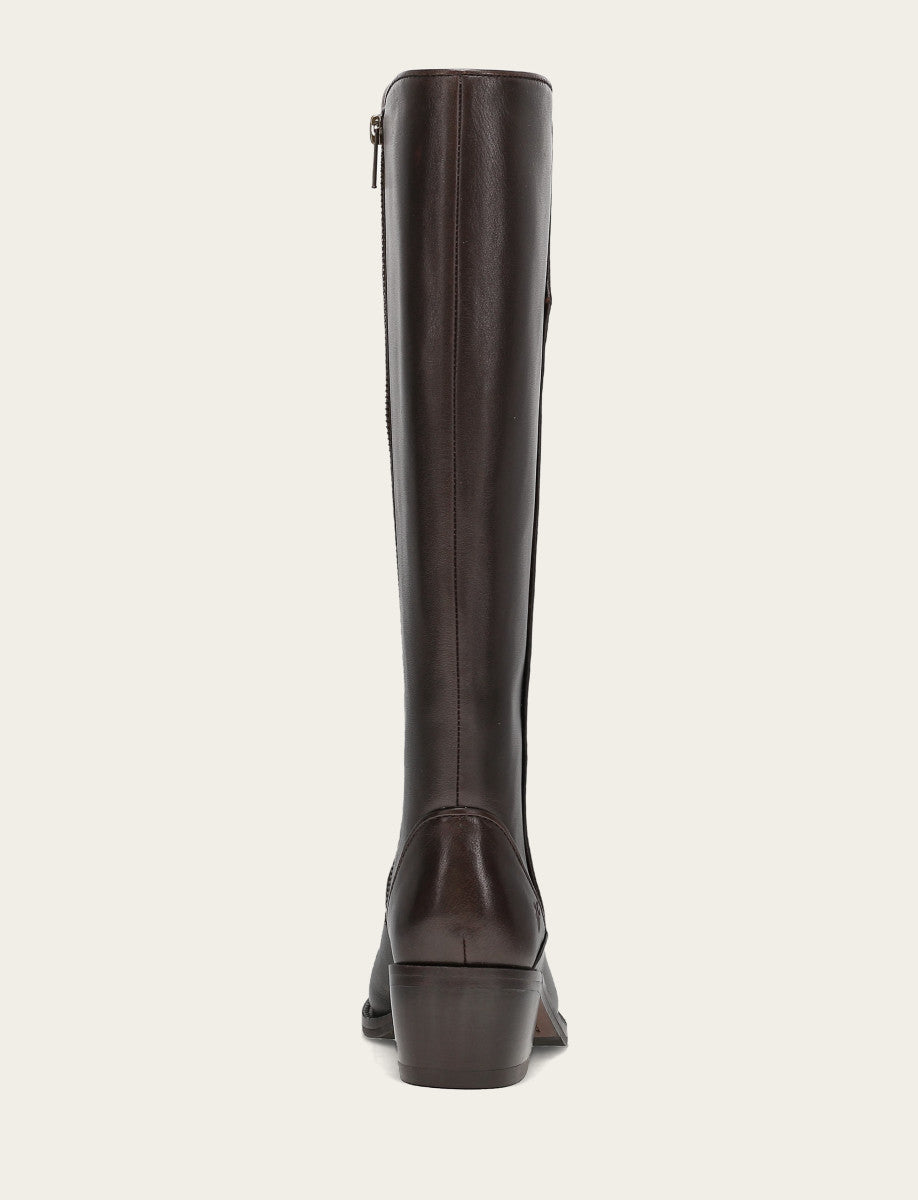 Frye Essential - Women's Dark Brown Carson 2 Piping Tall Boot