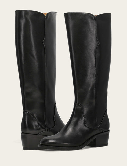 Frye Classic - Women's Black Carson 2 Piping Tall Boot
