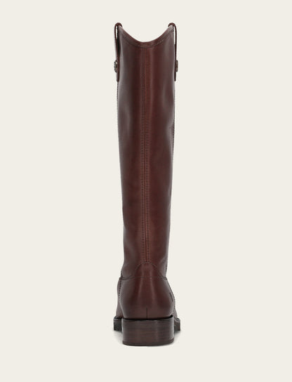 Frye Everyday - Women's Brown Melissa Lug Button Tall Wide Calf Boot