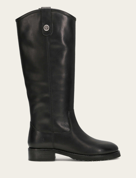 Frye Classic - Women’s Black Wide Calf Melissa Lug Button Tall Boots | Frye