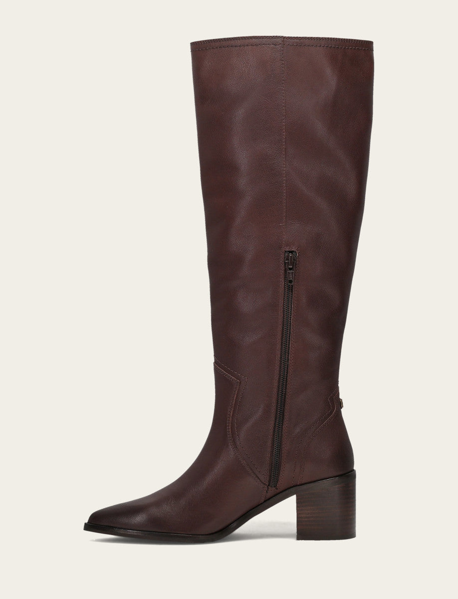Frye Premium - Women's Cocoa Sadie Softy Tall Boot