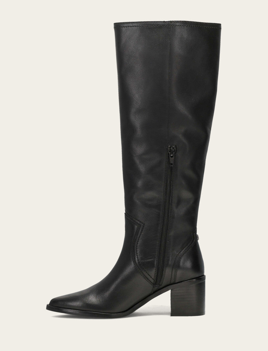 Frye Great Value - Women's Black Sadie Softy Tall Wide Calf Boot