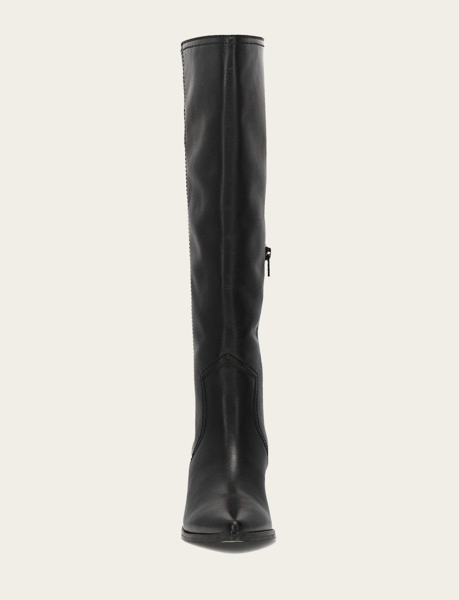 Frye Great Value - Women's Black Sadie Softy Tall Wide Calf Boot