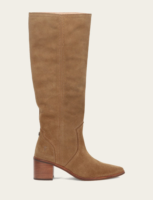 Frye New - Women's Almond Sadie Softy Tall Wide Calf Boot