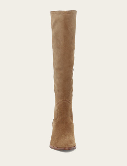 Frye New - Women's Almond Sadie Softy Tall Wide Calf Boot