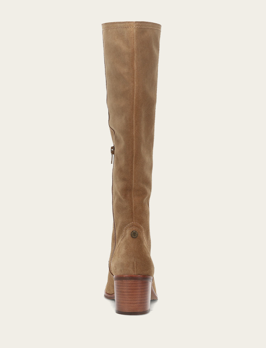 Frye New - Women's Almond Sadie Softy Tall Wide Calf Boot