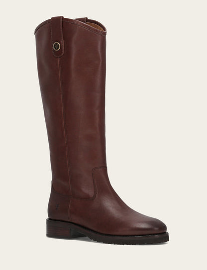 Frye Featured - Women's Brown Melissa Lug Button Tall Boot
