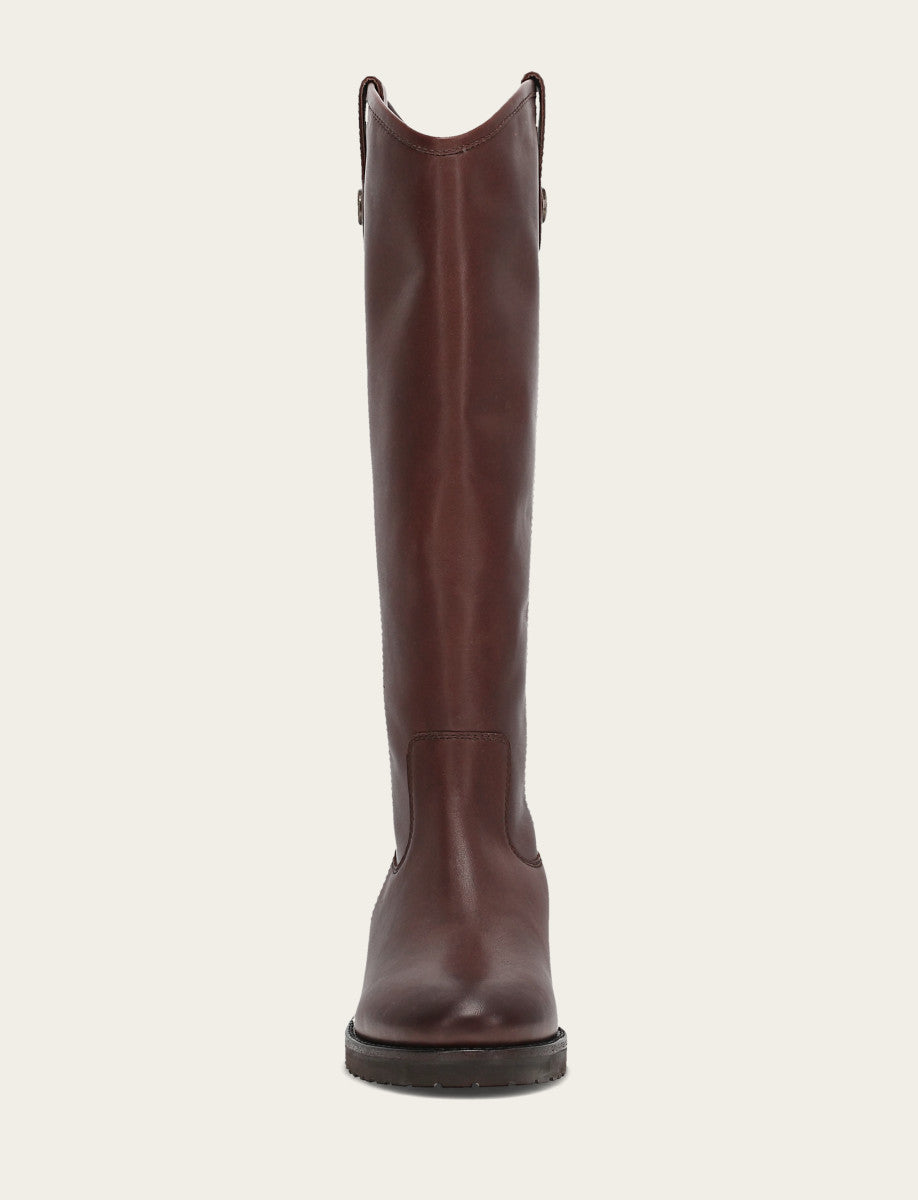 Frye Featured - Women's Brown Melissa Lug Button Tall Boot