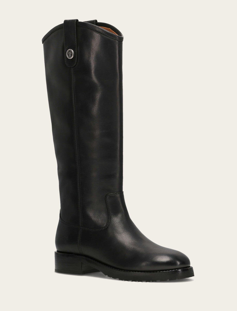 Frye Recommended - Women's Black Melissa Lug Button Tall Boot