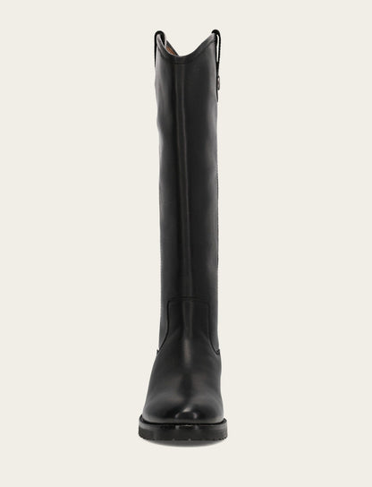 Frye Recommended - Women's Black Melissa Lug Button Tall Boot