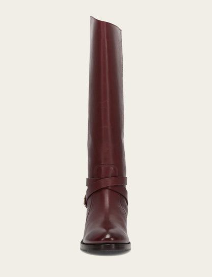Frye Featured - Women's Merlot Melissa Belted Riding Boot