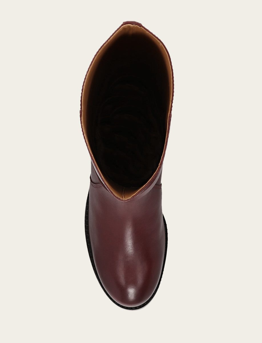 Frye Featured - Women's Merlot Melissa Belted Riding Boot