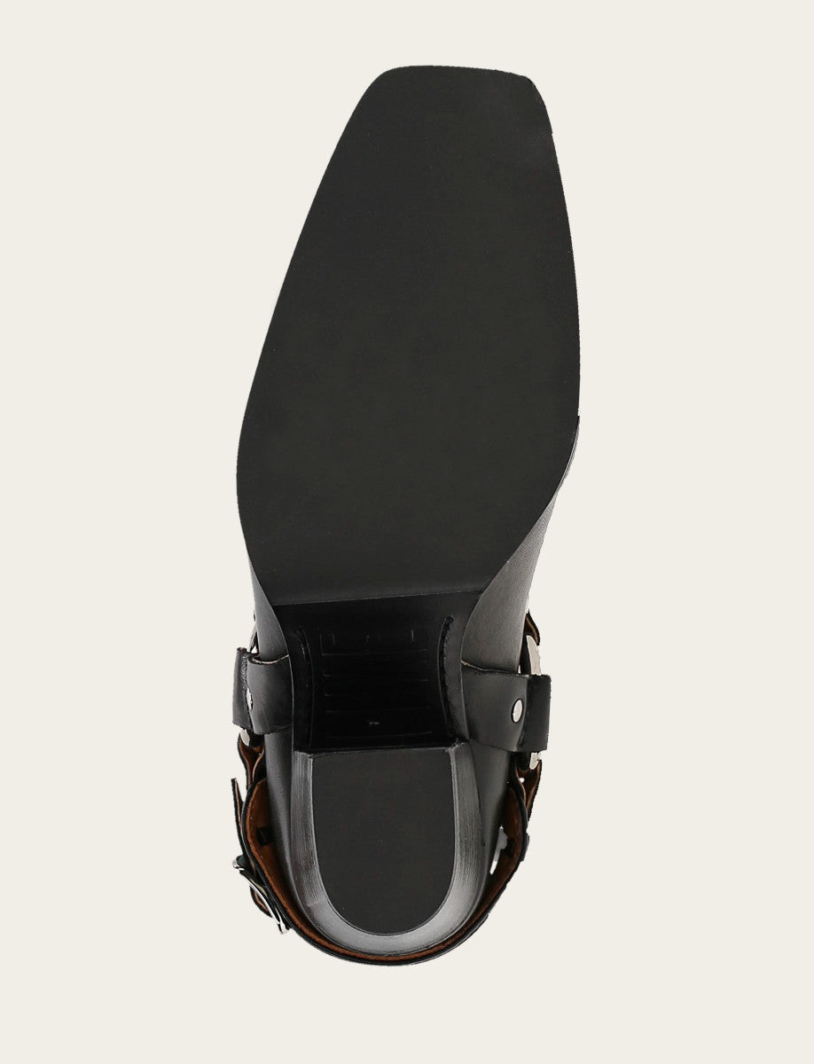 Frye Best Price - Women's Black Shiloh Harness Belted Boot