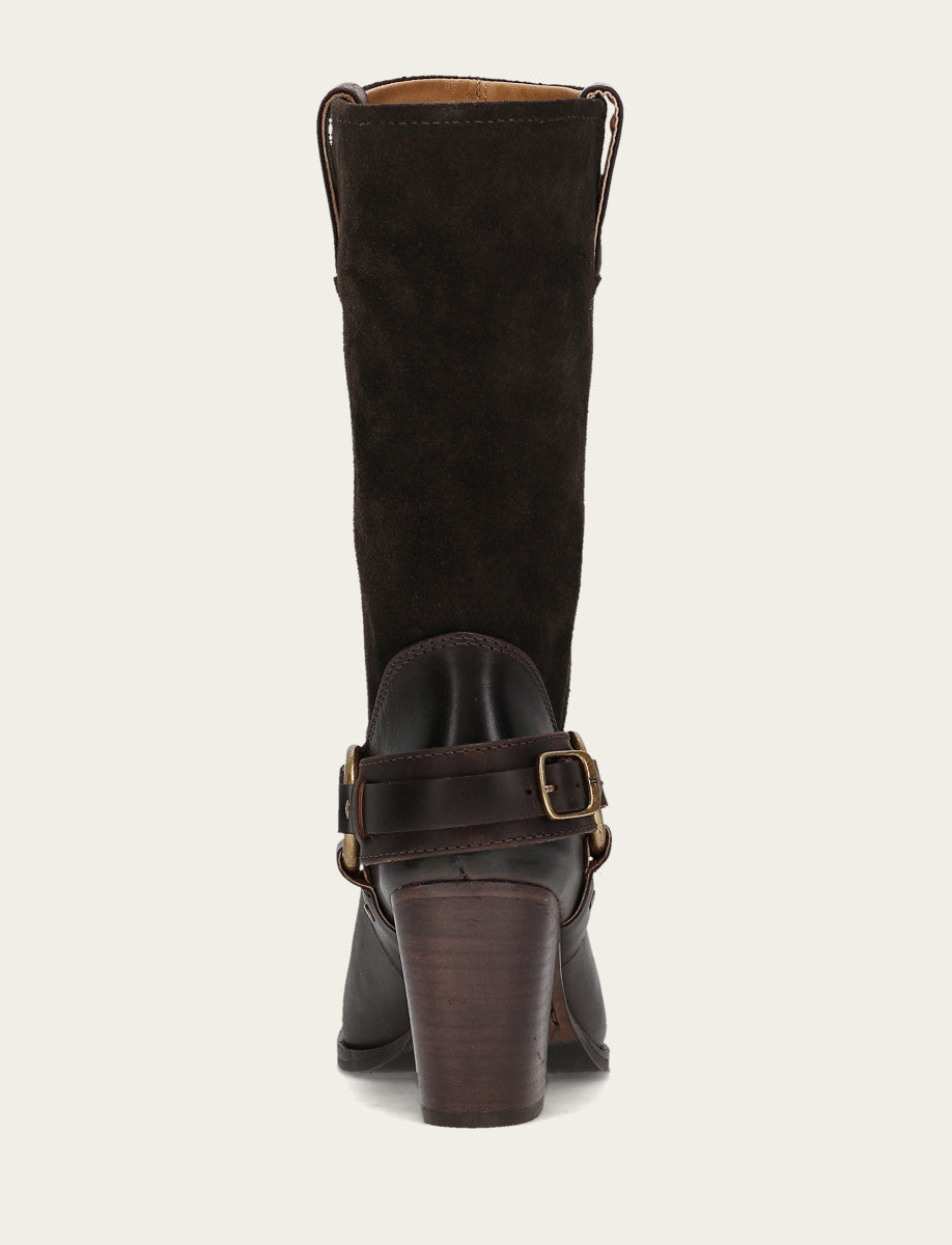 Frye Best Seller - Women's Dark Brown Shiloh Harness Belted Boot