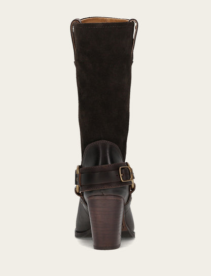 Frye Best Seller - Women's Dark Brown Shiloh Harness Belted Boot