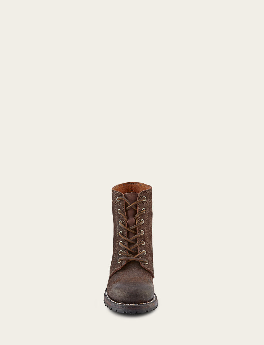 Frye Value - Women's Dark Brown Sabrina 6G Lace Up Boots
