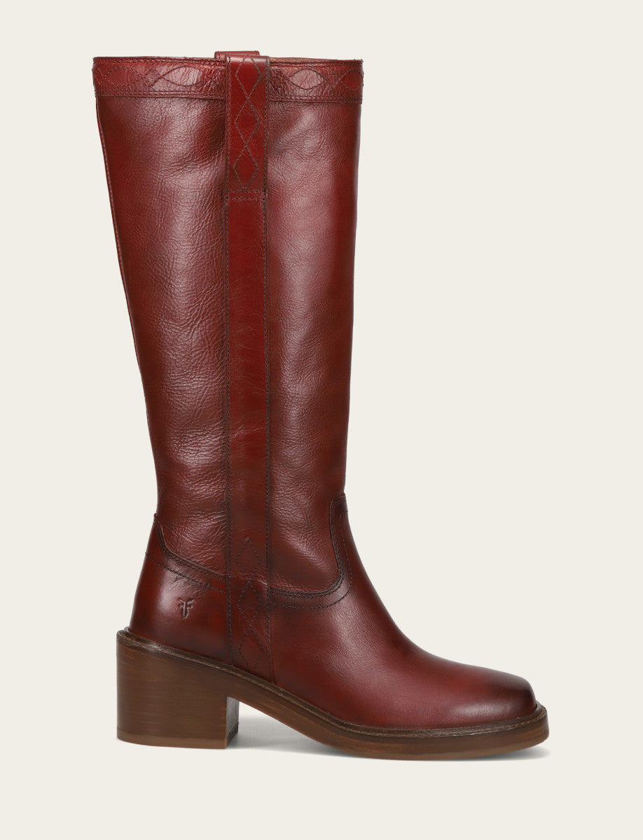 Frye Latest - Women's Merlot Kate Pull On Wide Calf Boot