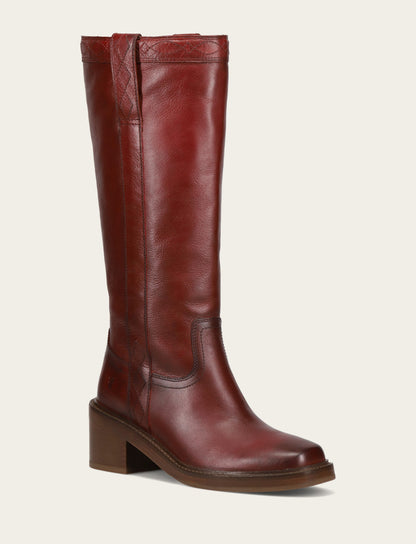 Frye Latest - Women's Merlot Kate Pull On Wide Calf Boot