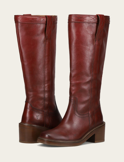 Frye Latest - Women's Merlot Kate Pull On Wide Calf Boot