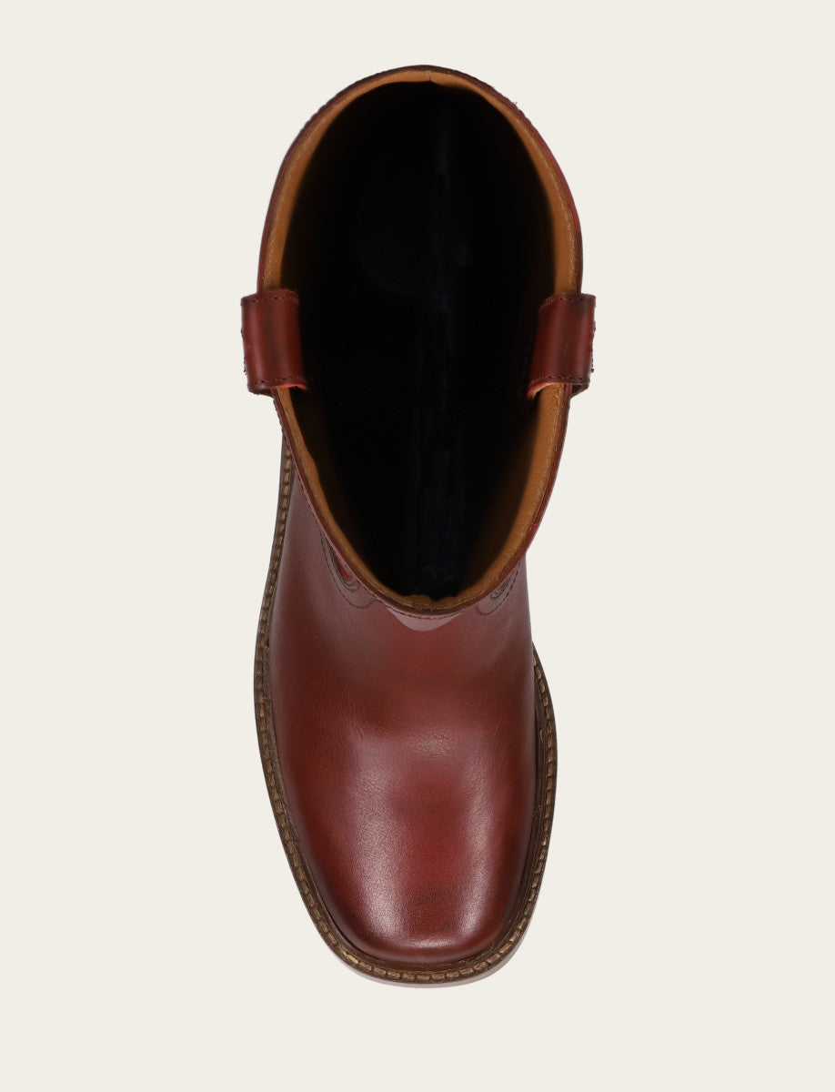 Frye Latest - Women's Merlot Kate Pull On Wide Calf Boot