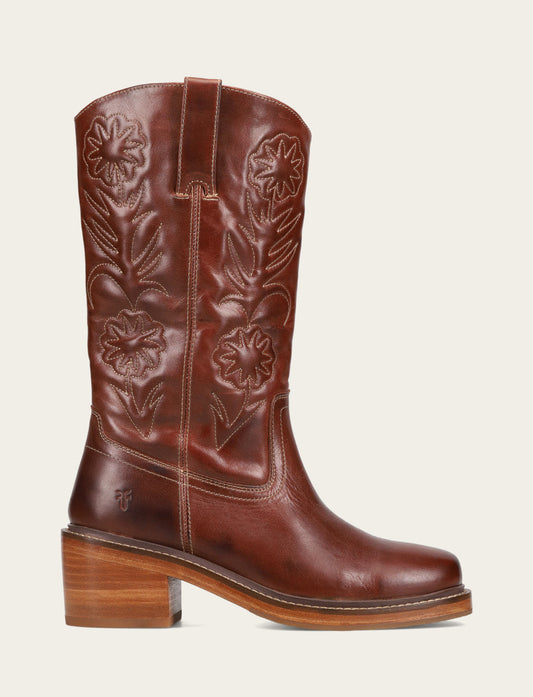 Frye Best Price - Auburn Kate Deco Stitch Boot