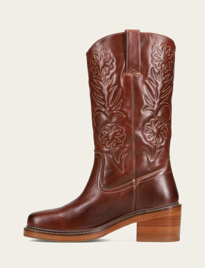 Frye Best Price - Auburn Kate Deco Stitch Boot