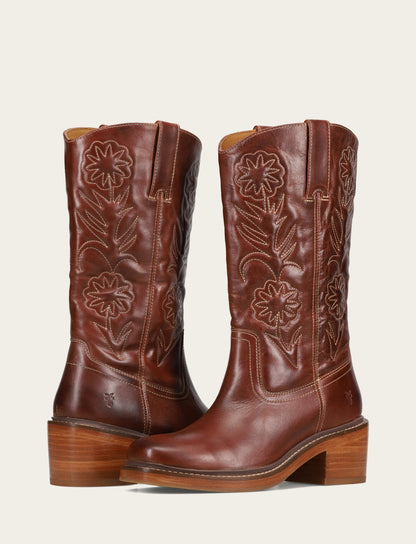 Frye Best Price - Auburn Kate Deco Stitch Boot