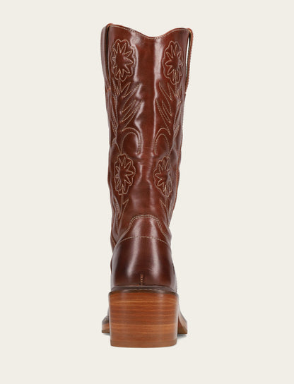Frye Best Price - Auburn Kate Deco Stitch Boot