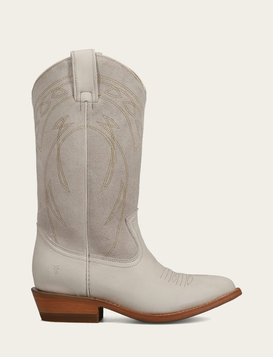 Frye Quality - Ivory Billy Pull On Deco Stitch Boot