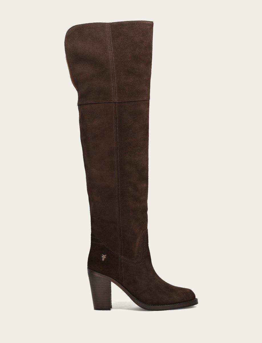 Frye Popular - Women's Dark Brown Corinne Over The Knee Boot