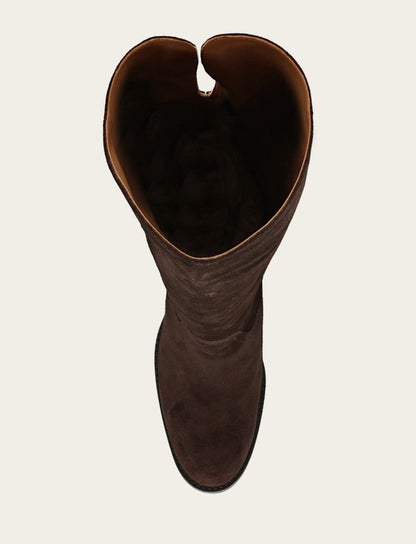 Frye Popular - Women's Dark Brown Corinne Over The Knee Boot