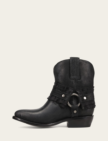 Frye Customer Favorite - Women's Black Billy Harness Ruffle Boots
