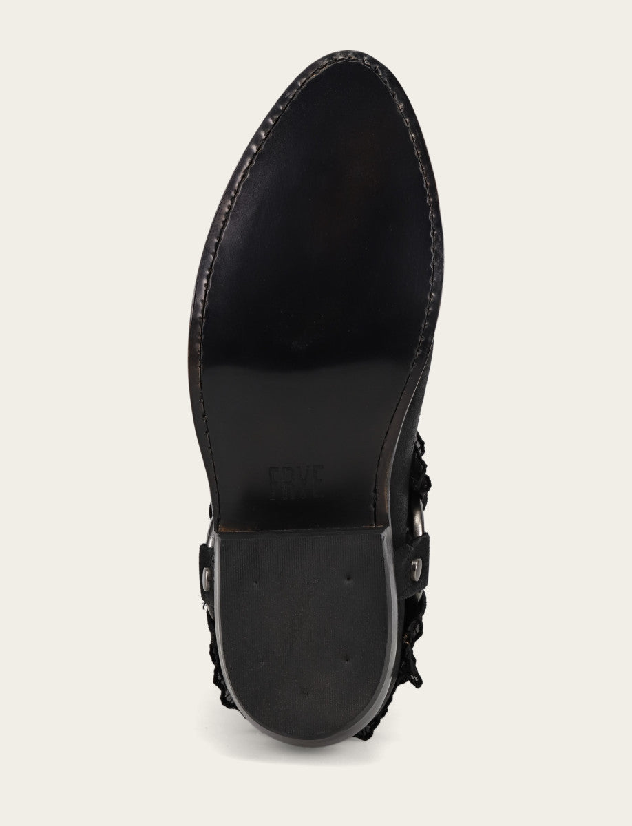 Frye Customer Favorite - Women's Black Billy Harness Ruffle Boots