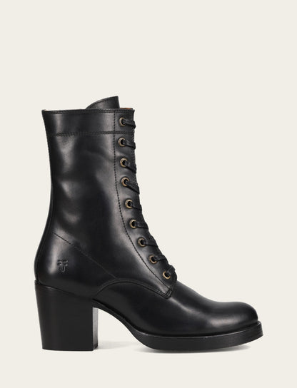 Frye Recommended - Women's Black Jean Lace Up Boot