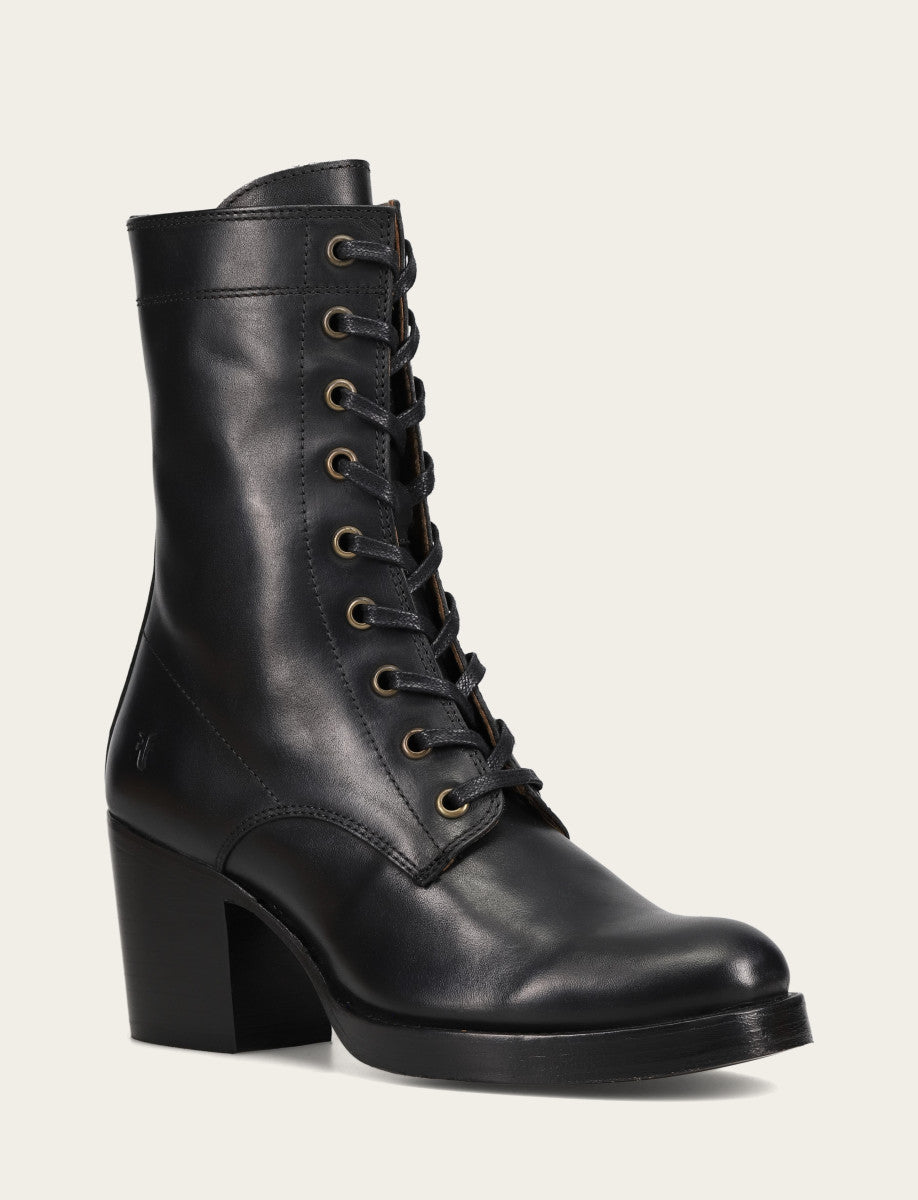 Frye Recommended - Women's Black Jean Lace Up Boot