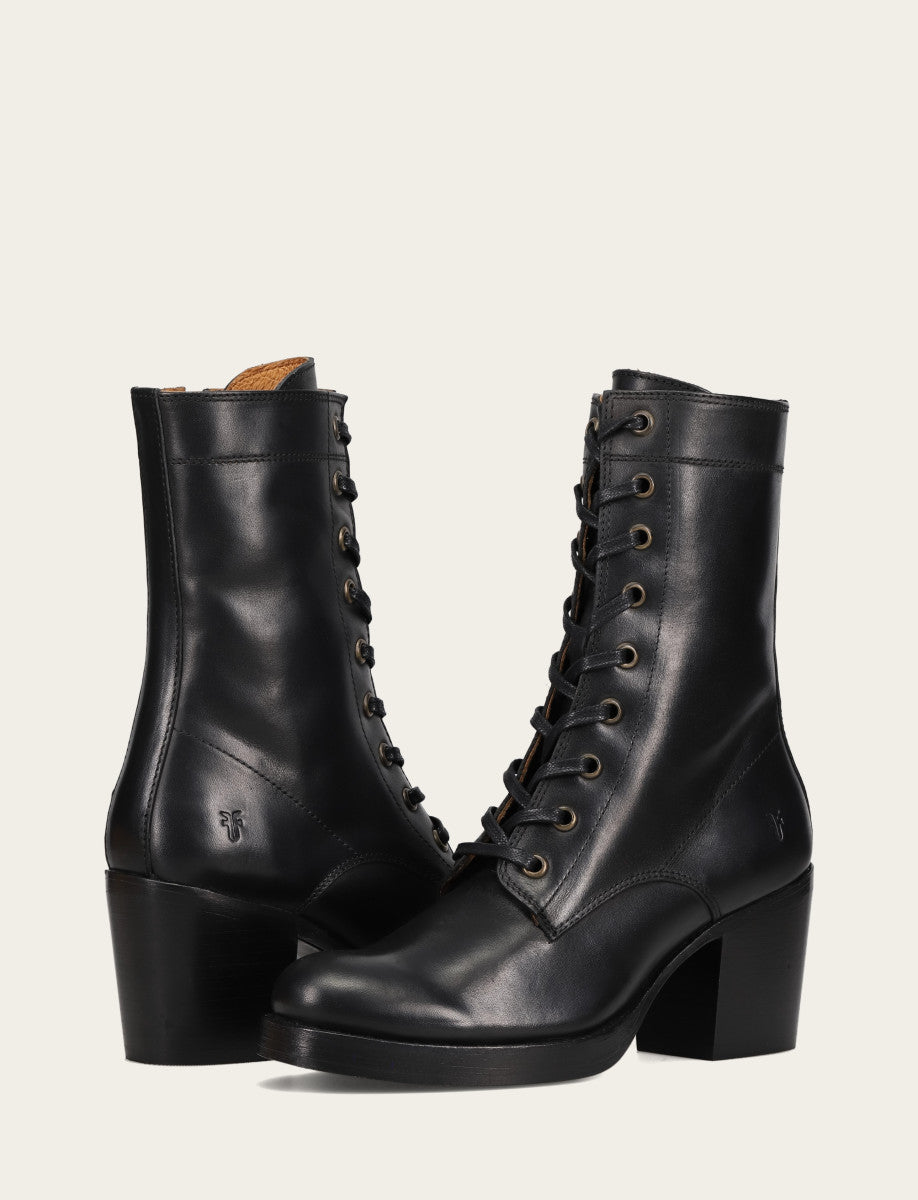 Frye Recommended - Women's Black Jean Lace Up Boot