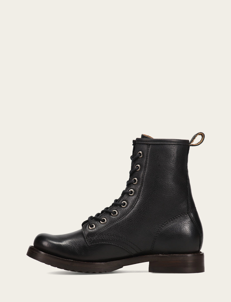 Frye Smart Buy - Women's Black Veronica Flex Combat Booties