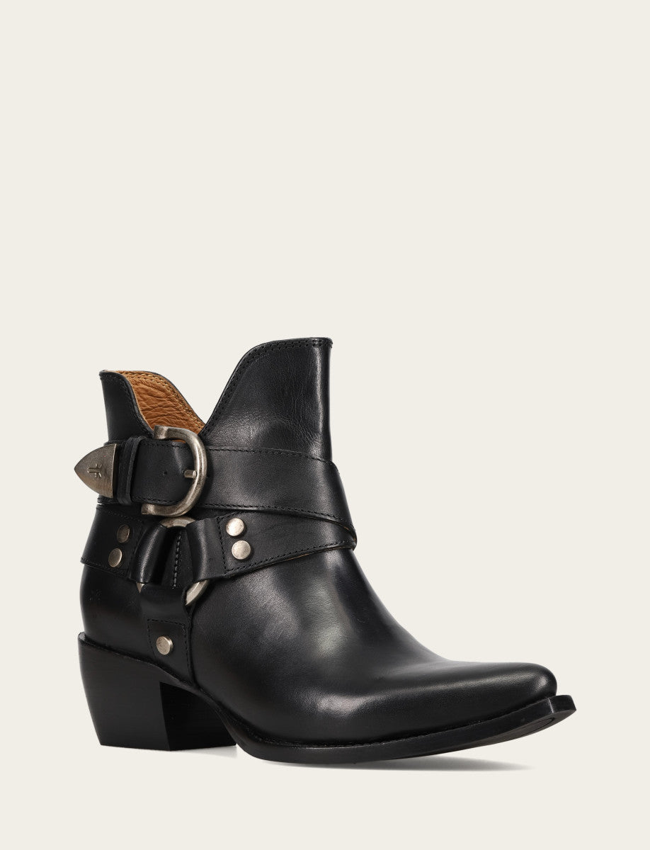 Frye Value - Women’s Black Sacha Multi-Strap Ankle Booties